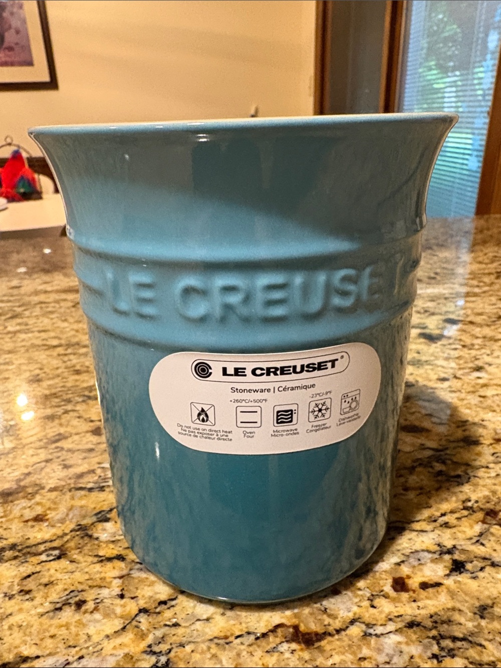 Le Creuset Stoneware 1L Utensil Crock in Carribean
